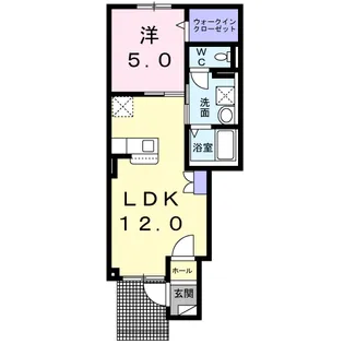 アルカンシエルⅢ【1階】の間取り