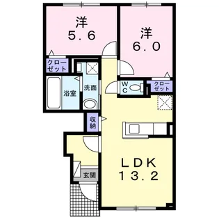 EVITA(エヴィタ)【1階】の間取り
