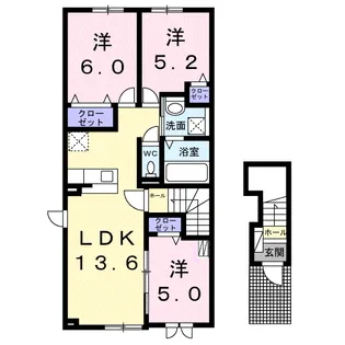 シュエット【2階】の間取り