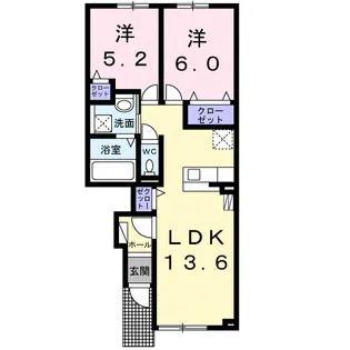 シュエット【1階】の間取り