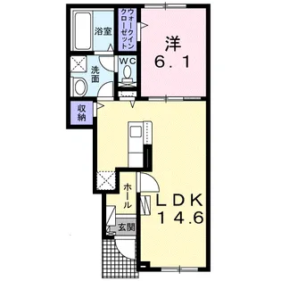ヴィラK Ⅵ【1階】の間取り