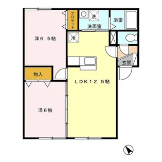 グランドソレイユ【103号室】の間取り