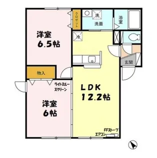 プレミール F館【1階】の間取り