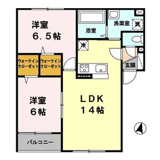 ジラソーレⅡ【1階】の間取り