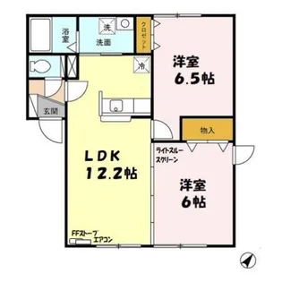 プレミール A館【1階】の間取り