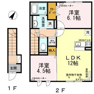 シャングリラ 3・5【2階】の間取り