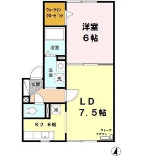 グランヴィラ【103号室】の間取り