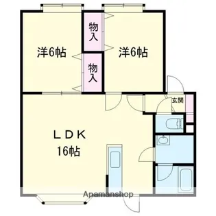 ヴィラセレッソ【203号室】の間取り