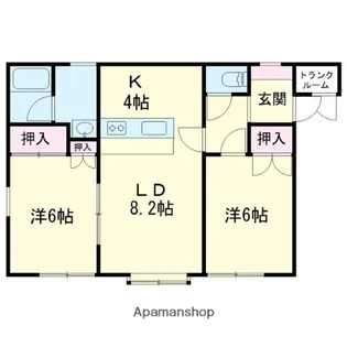 ハイツKT【201号室】の間取り