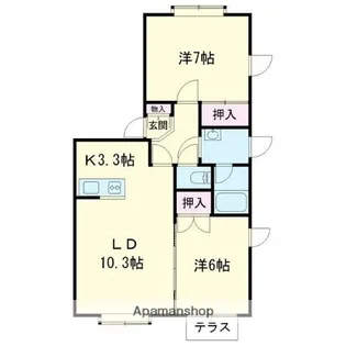 メゾン・ソレイユ【2階】の間取り