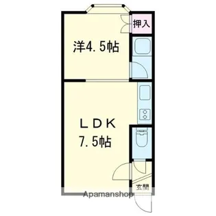 レジデンス美園【304号室】の間取り
