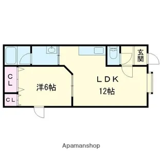 コーポ翼2【102号室】の間取り