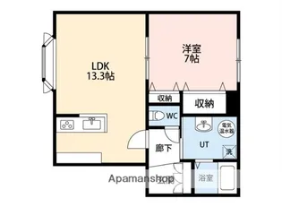 メゾンコート華六番館【1階】の間取り
