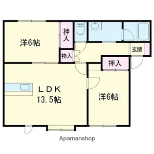 ハイツフィオーレ【1階】の間取り
