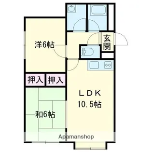 クリスタルハーモニー5【102号室】の間取り