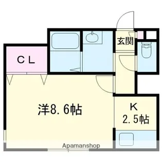 アンダーズ苫小牧栄町【502号室】の間取り