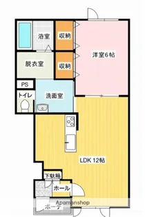 FORTEーFOR【103号室】の間取り