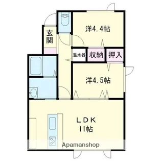 オリジン【101号室】の間取り