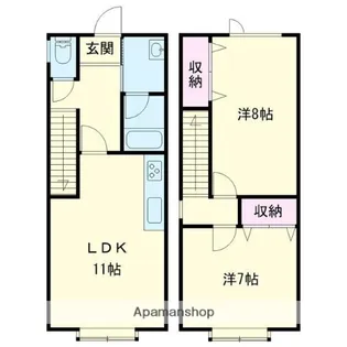 プライムパレス【103号室】の間取り