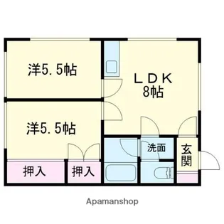エース豊川【205号室】の間取り