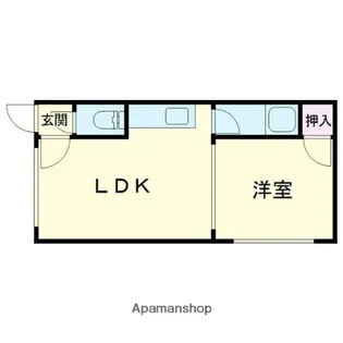 ラビットハイツ【107号室】の間取り