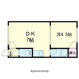 ラビットハイツ【201号室】の間取り