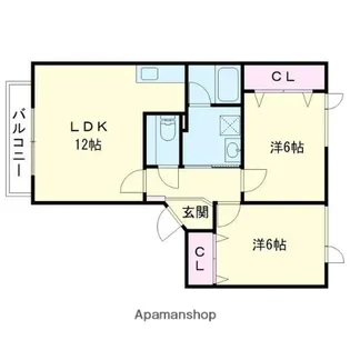 ヴィーナスヴィレッジⅢ【1階】の間取り