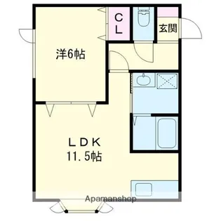 ヴィーナスヴィレッジ弥生【1階】の間取り