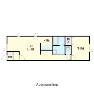 ヴィーナスヴィレッジⅤ【2階】の間取り