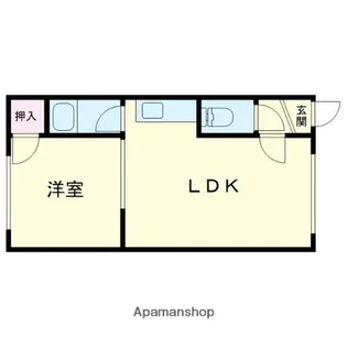 フローレンス16B【203号室】の間取り