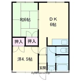 エクセルオリーブ【205号室】の間取り