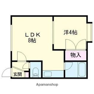 ノースアルカディア【103号室】の間取り