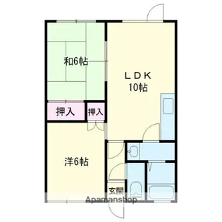 ハイムルーエⅠ【103号室】の間取り