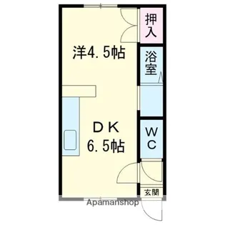 パルフェ日吉【101号室】の間取り