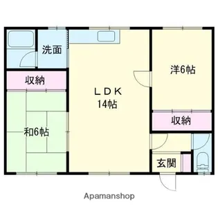 マンションことぶき【3号室】の間取り