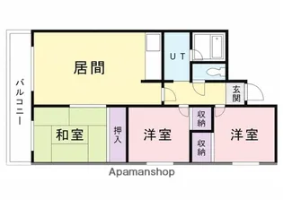 シャトーサンライズ【1階】の間取り