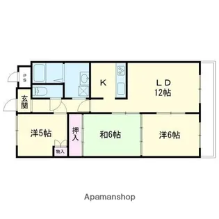 Jステージ若草【407号室】の間取り