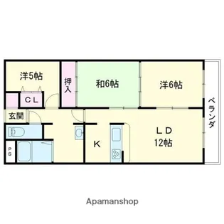 Jステージ若草【3階】の間取り