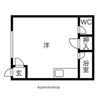 ハイツまるい№143【201号室】の間取り
