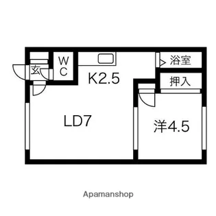 ハイツまるい№21【202号室】の間取り