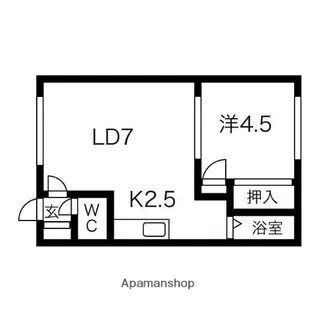 ハイツまるい№21【201号室】の間取り
