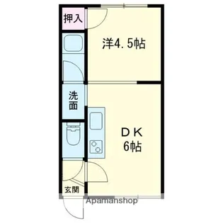 エステート6【105号室】の間取り