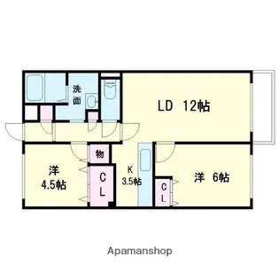 Jステージ拓勇【402号室】の間取り