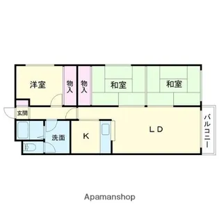 Jステージ高丘【101号室】の間取り