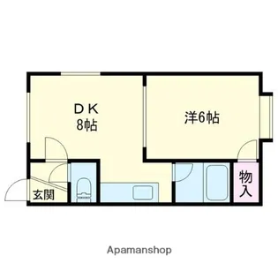 シングルパレードA【202号室】の間取り