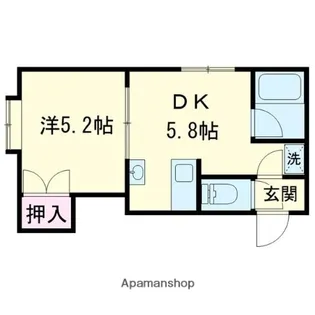 アスティ双葉【205号室】の間取り