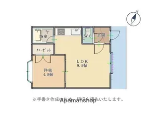 レガシー明野【202号室】の間取り