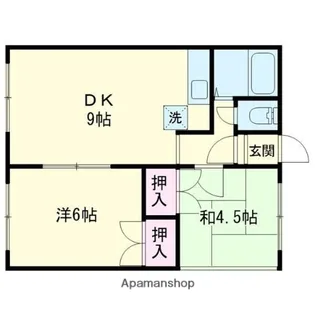 ハイツまるい№111【105号室】の間取り