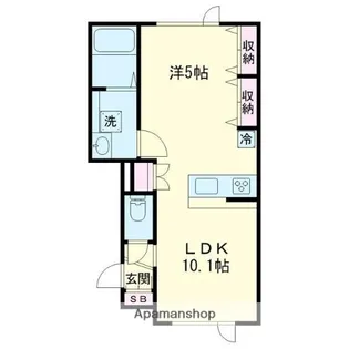 MAISON17【105号室】の間取り