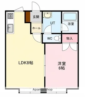 メモリアルⅡ【303号室】の間取り